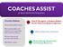 Coaches Believe. How To Recognize a Student-Athlete Needs Help (including emergencies) How to Voice Your Concerns