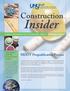Insider. Construction. MDOT Prequalification Process. Go Green with the Construction Insider. Volume 5 :: Issue 3