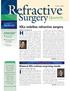 Historically, refractive surgery referred