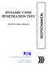 DYNAMIC CONE PENETRATION TEST INSTRUCTIONAL MANUAL GEOTECHANICAL