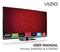 VIZIO. USER MANUAL Model: E600i-B3 & E700i-B3