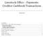 Livestock Office Payments: Creditor Cashbook Transactions