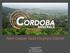 New Copper Gold Porphyry District. Corporate Presentation December 2014 TSX.V: CDB OTC US: CDBMF www.cordobaminerals.com