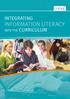 INTEGRATING INFORMATION LITERACY CURRICULUM INTO THE