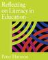 Reflecting on Literacy in Education