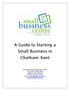 A Guide to Starting a Small Business in Chatham-Kent