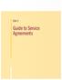 Unit 3. Guide to Service Agreements