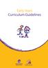 Early Years Curriculum Guidelines