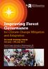 Improving Forest Governance for Climate Change Mitigation and Adaptation
