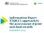 Information Paper: TEQSA s approach to the assessment of joint and dual awards
