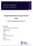 Postgraduate Diploma in Legal Practice (LPC)
