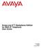 Avaya one-x Deskphone Edition for 9620 IP Telephone User Guide