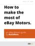 How to make the most of ebay Motors.