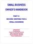 SMALL BUSINESS OWNER S HANDBOOK