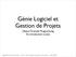 Génie Logiciel et Gestion de Projets. Object-Oriented Programming An introduction to Java