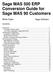 Sage MAS 500 ERP Conversion Guide for Sage MAS 90 Customers