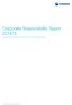 Corporate Responsibility Report 2014/15