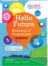 Hello Future Summary of Programmes