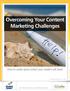 Overcoming Your Content Marketing Challenges