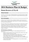 2014 Business Plan & Budget