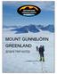 MOUNT GUNNBJÖRN GREENLAND 2015/16 TRIP NOTES