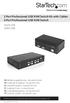 2 Port Professional USB KVM Switch Kit with Cables 4 Port Professional USB KVM Switch