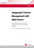 Integrated IT Service Management with Open Source