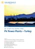 PV Power Plants Turkey