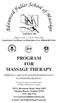 PROGRAM FOR MASSAGE THERAPY