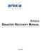 ARKEIA DISASTER RECOVERY MANUAL