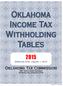 Oklahoma Income Tax Withholding Tables