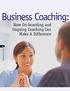 Business Coaching: How On-boarding and Ongoing Coaching Can Make A Difference. HR Pulse Summer 2007