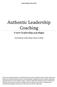 Authentic Leadership Coaching