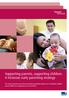 Supporting parents, supporting children: A Victorian early parenting strategy