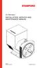 INSTALLATION, SERVICE AND MAINTENANCE MANUAL