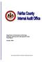 Department of Information Technology Database Administration Management Audit Final Report