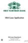 FIRST NORTHERN BANK. SBA Loan Application