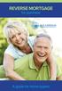 REVERSE MORTGAGE. for purchase. A guide for home buyers