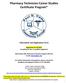 Pharmacy Technician Career Studies Certificate Program*