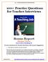 100+ Practice Questions for Teacher Interviews