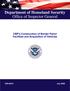 Department of Homeland Security Office of Inspector General. CBP's Construction of Border Patrol Facilities and Acquisition of Vehicles