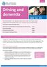 Driving and dementia. Three steps you must take following a diagnosis of dementia