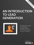 AN INTRODUCTION TO LEAD GENERATION.
