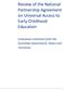 Review of the National Partnership Agreement on Universal Access to Early Childhood Education