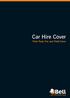 Car Hire Cover. Third Party Fire and Theft Cover