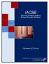 IACBE Advancing Academic Quality in Business Education Worldwide