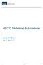 HSCIC Statistical Publications