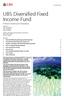 UBS Diversified Fixed Income Fund Product Disclosure Statement