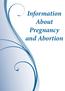 Information About Pregnancy and Abortion
