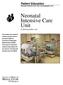 Neonatal Intensive Care Unit A photographic tour
